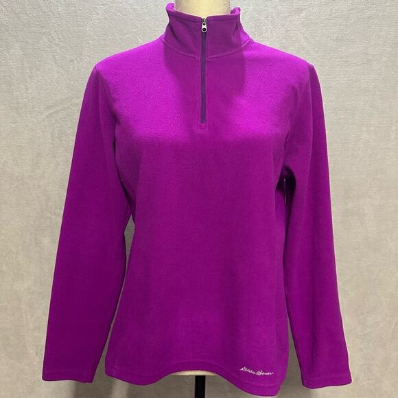 Eddie Bauer | Purple Half Zip Up Sweater | Purple | M - Picture 4 of 8